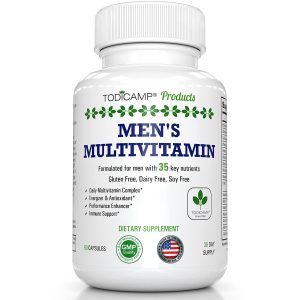 Men's Multivitamin & Mineral Complex with Plant Based Extracts   Multivitamin for Men Improves Overall Health Antioxidant & Natural Body Support   60 Capsules   30 Day Supply