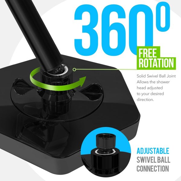 Luxury Filtered Shower Head   High Pressure Rain Showerhead with Filter for Chlorine Rust Sediments   Water Filter Shower Head with Vitamin C E A   SPA Effect (Patent Pending) - Image 2