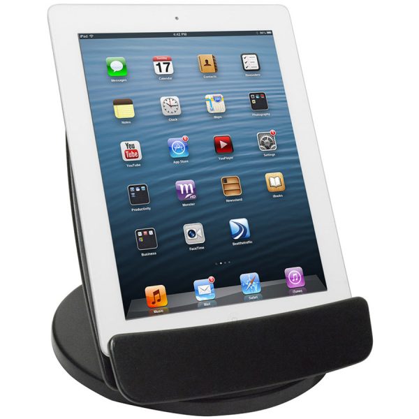Kantek Rotating Foldable Desk Top Tablet Stand, Black - Image 4