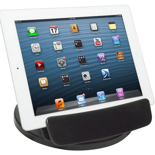 Kantek Rotating Foldable Desk Top Tablet Stand, Black - Image 5