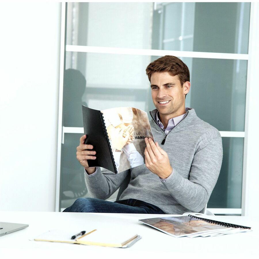 Fellowes Crystals Clear Pre-punched Binding Covers - Image 4