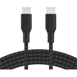 100W Braided C-C cable,blk ,1M