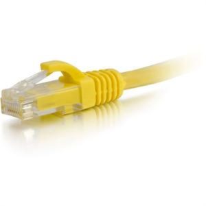 1' CAT6 Snagless Patch YLLW