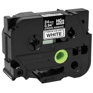 Black Ink on White Tape 5 pack