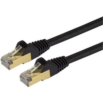 20ft Black Cat6a STP Cable