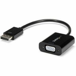 StarTech.com DisplayPort to VGA Adapter, Active DP to VGA Converter, 1080p Video, DP to VGA Adapter Dongle (Digital to Analog), DP 1.2