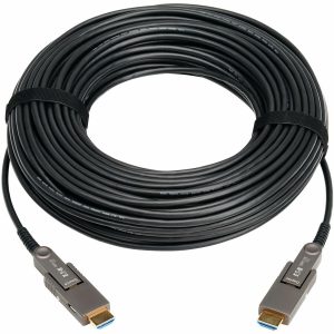 Eaton Tripp Lite Series 8K HDMI Fiber Active Optical Cable (AOC) with Detachable Connectors (M/M) - 8K UHD @ 60 Hz, HDR, HDCP 2.3, Black, 40 m (131 ft.)