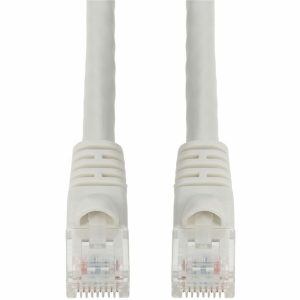 AddOn 3ft White CAT 6 PVC Ethernet Cable Snagless Bubble Boot RJ-45 M/M