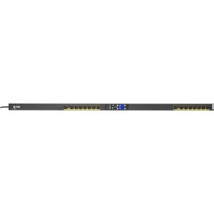 Eaton Managed rack PDU, 0U, 5-15P input, 1.44 kW max, 120V, 12A, 10 ft cord, Single-phase, Black, Outlets: (16) 5-15R