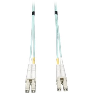 Eaton Tripp Lite Series 10Gb Duplex Multimode 50/125 OM3 LSZH Fiber Patch Cable (LC/LC) - Aqua, 3M (10 ft.)