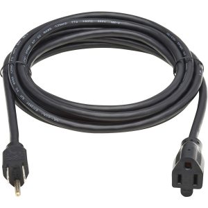 Eaton Tripp Lite Series Power Extension Cord, NEMA 5-15P to NEMA 5-15R - 13A, 120V, 16 AWG, 10 ft. (3 m), Black