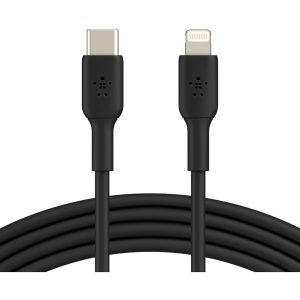 Belkin BoostCharge USB-C to Lightning Cable (1 meter / 3.3 foot, Black)