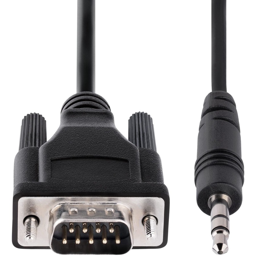 StarTech.com 3ft (1m) DB9 to 3.5mm Serial Cable for Serial Device Configuration, RS232 DB9 Male to 3.5mm for Calibrating via Audio Jack - Image 4