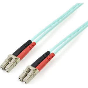 StarTech.com 3m (10ft) LC/UPC to LC/UPC OM4 Multimode Fiber Optic Cable, 50/125µm, 100G, Low Insertion Loss, LSZH Fiber Jumper Cord