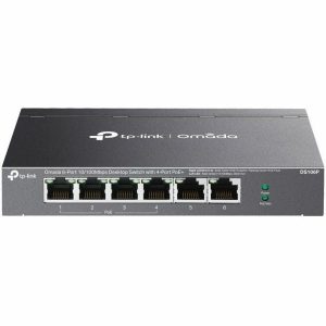 TP-Link Omada 6-Port 10/100Mbps Unmanaged Desktop Switch with 4-Port PoE+