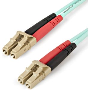 StarTech.com 2m (6ft) LC/UPC to LC/UPC OM4 Multimode Fiber Optic Cable, 50/125µm, 100G, Low Insertion Loss, LSZH Fiber Jumper Cord