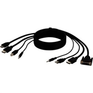 DVI to HDMI DP DP USB AUD 6