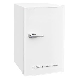 Frigidaire EFR331-B-WHITE 3.2-Cu.-Ft. 65-Watt Eraser-Board Door Retro Compact Fridge (White)