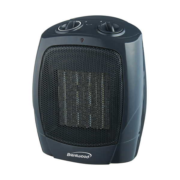 Brentwood Kool Zone H-C1601 H-C1601 1,500-Watt-Max Portable Ceramic Space Heater and Fan, Black