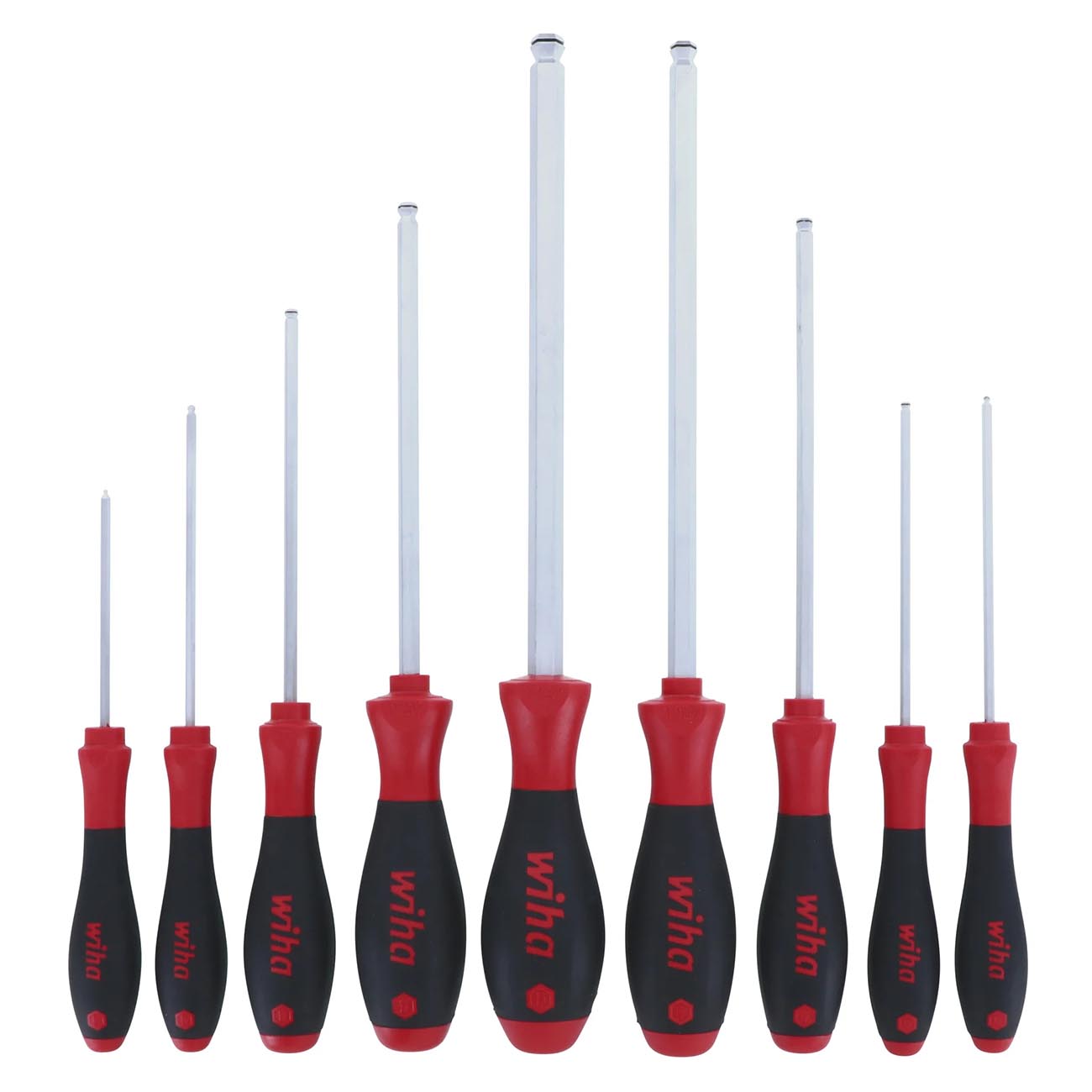 Wiha SoftFinish Grip MagicRing Ball End Metric Hex Driver (9 Piece) - Image 3