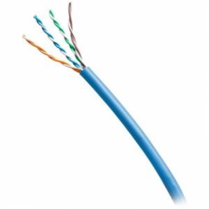 1000' CAT6A SOLID UTP CMR BLU