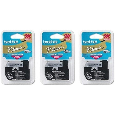 3 8" Black on Silver