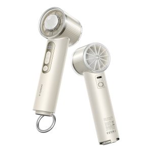 TORRAS 00FS1002 COOLiFY iva Handheld High-Speed Portable Fan with 4,900-mAh Battery (Ivory)