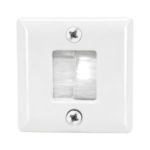 DataComm Electronics 45-0006-WH-10PK 1-3/4-In. Hole Saw Cable Plate (10 Pack; Ultra White)