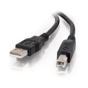 1m USB 2.0 A B Cable Black