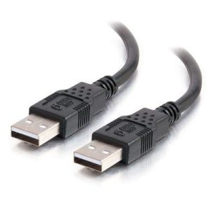 2m USB 2.0 A M to A F Cble Blk
