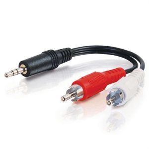 3FT 3.5MM STEREO M TO 2XRCA M