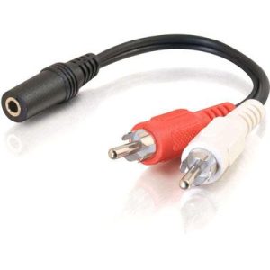 3.5mm F Stereo to M RCA Y Cble