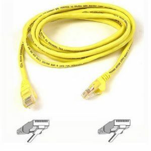 15' CAT5E Snagless Patch Yllw