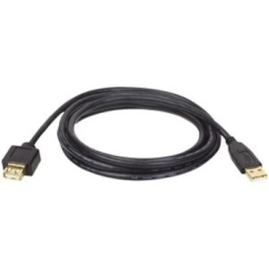 3' USB 2.0 Gold Cable