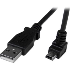 2m Down Angle Mini USB Cable