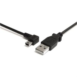 3' Left Angle Mini USB Cable