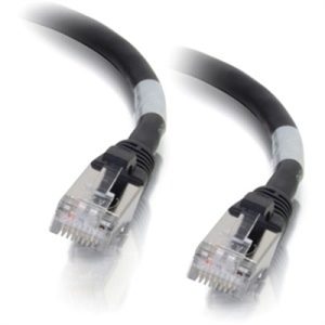 2FT CAT6A BOOTED STP BLK