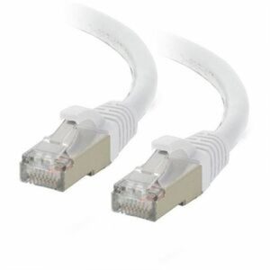 25ft Cat6A Snagless shield Wh