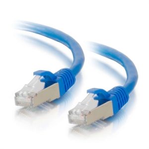 10FT CAT6A BOOTED STP BLU