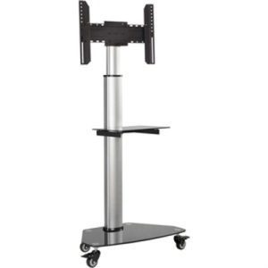 ROLLING TV CART 37 70" BLACK