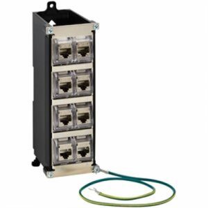 8PORT DIN-RAIL PATCH PANEL TAA