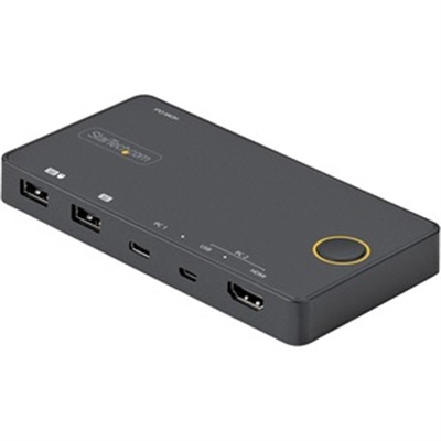 2 Port Hybrid USB C KVM Switch