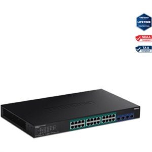 28 Port Gig Web Smart PoE Plus