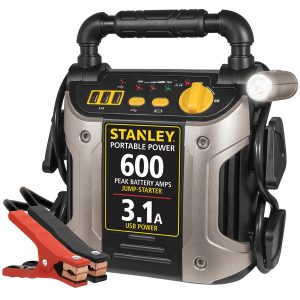 STANLEY J309 600-Amp-Peak 12-Volt Rechargeable Jump Starter and Power Station, J309
