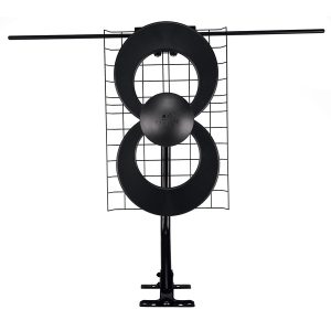 Antennas Direct C2-V-CJM ClearStream 2V Indoor Outdoor TV Antenna UHF VHF Multi-Directional, 60+ Mile Range, 4K 8K UHD, NEXTGEN TV with Reflector, 20-In. Mast