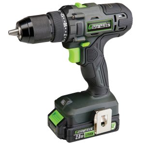 Genesis GLCD2012B 20-Volt Cordless Li-Ion 2-Speed 1/2-In. Drill Driver, GLCD2012B