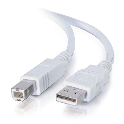 5m USB 2.0 A B Cable White