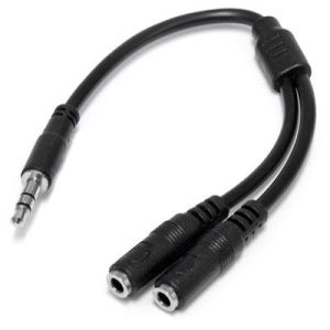 Slim Stereo Splitter Cable