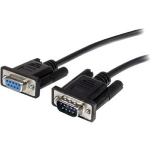 3m Black DB9 Serial Cable M F