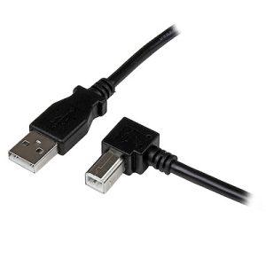 1m Right Angle USB B Cable